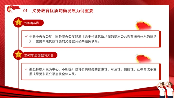 教育系统扎实推进义务教育优质均衡发展主题党课PPT