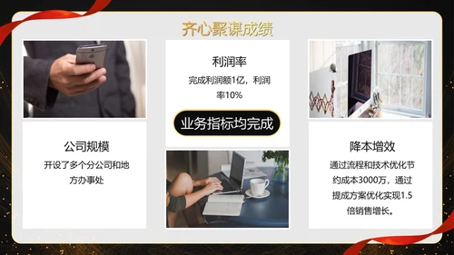商务大气科幻赢战公司年终总结年会PPT模板