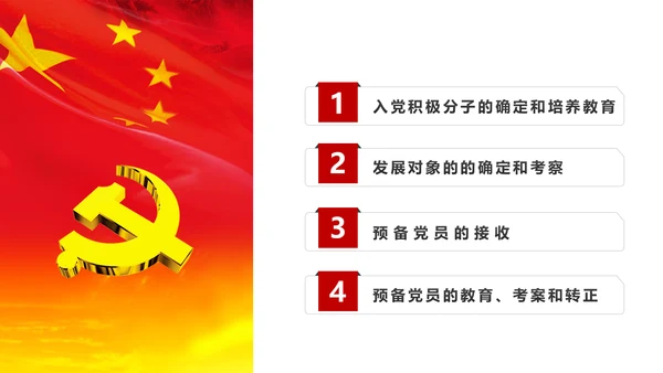 党员培训入党流程党支部党员发展培训PPT