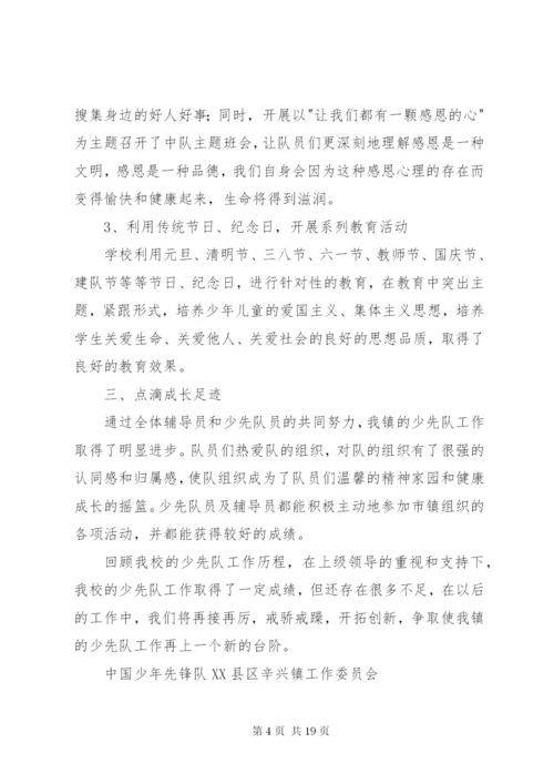 辛兴镇少工委申报事迹材料.docx