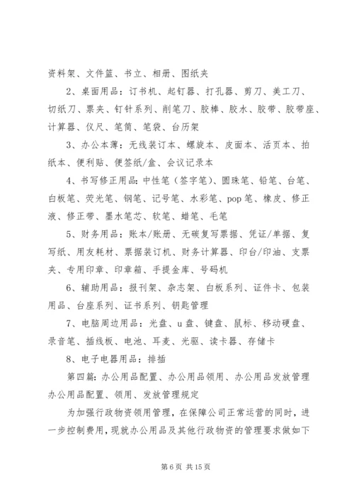 公司常用办公用品.docx