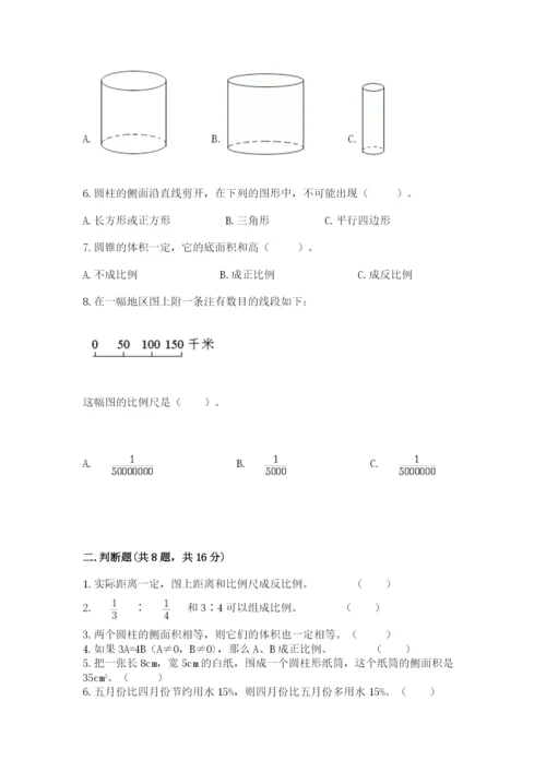 小升初六年级期末测试卷（名校卷）word版.docx