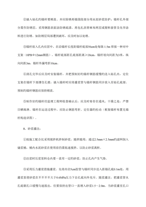 锚杆框架梁施工技术交底.docx