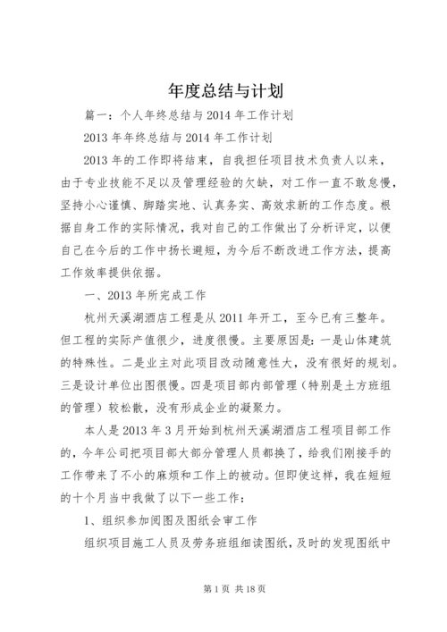 年度总结与计划.docx