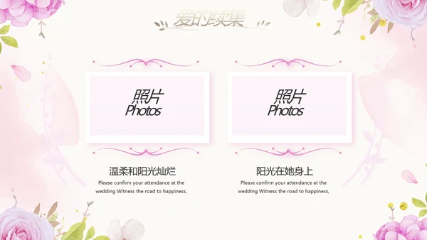 唯美我们结婚啦婚礼纪念册动态PPT