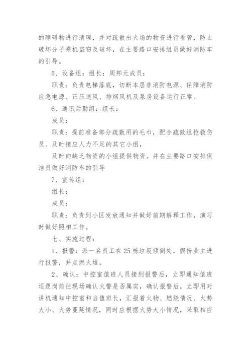 小区消防演练的实施方案.docx