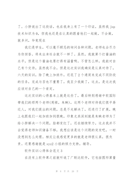 软件实训心得体会范文5篇.docx