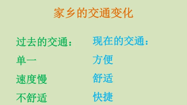 三下 11.家乡交通在发展_ 教学课件