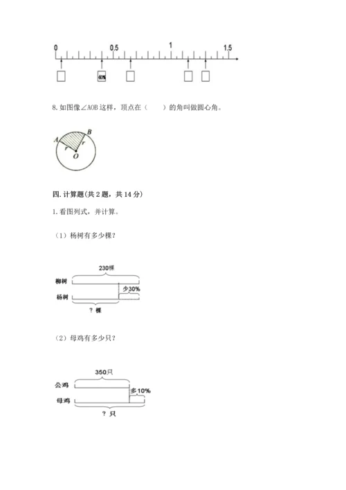 人教版六年级上册数学期末检测卷附答案（巩固）.docx