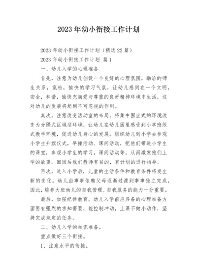 2023年幼小衔接工作计划_1.docx