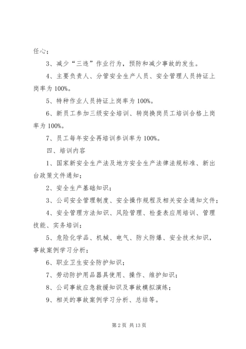 篇一：XX年度安全培训教育计划.docx