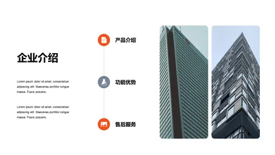 单色扁平3项企业介绍