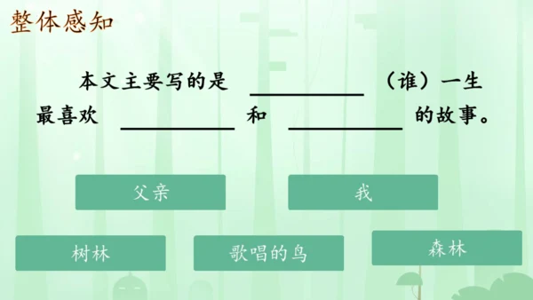 第23课《父亲、树林和鸟》（教学课件）