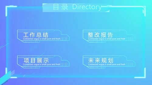 蓝色科技感公司软件介绍信息化科技商务动态PPT