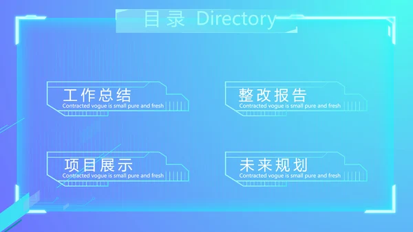 蓝色科技感公司软件介绍信息化科技商务动态PPT