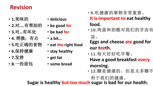 Module 4 Healthy food Unit 3 Language in use 课件（外研