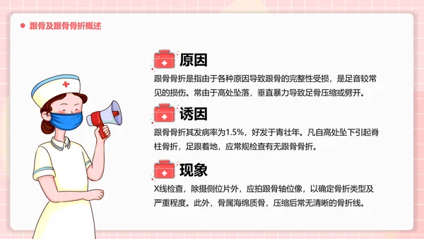 医疗护理跟骨骨折患者护理PPT模板