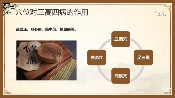 棕色复古中医经络养生PPT模板宣传PPT动态PPT