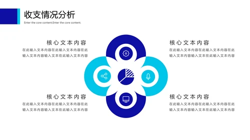 蓝色简约财务数据分析报告通用PPT模板