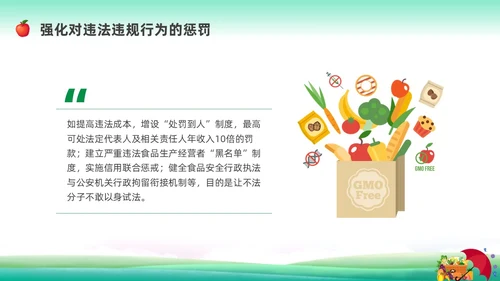 清新展板全国食品安全法宣传周科普宣传PPT课件