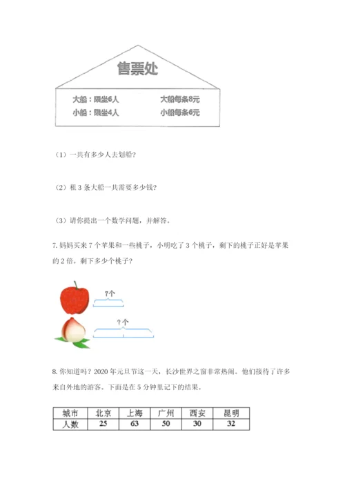 小学二年级数学应用题大全附参考答案【精练】.docx