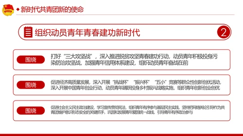 青春心向党建功新时代弘扬共青团使命团课PPT
