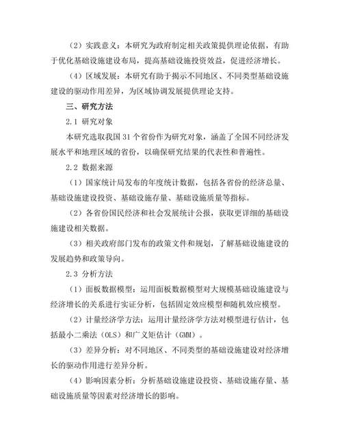 大规模基础设施建设对经济增长的驱动作用