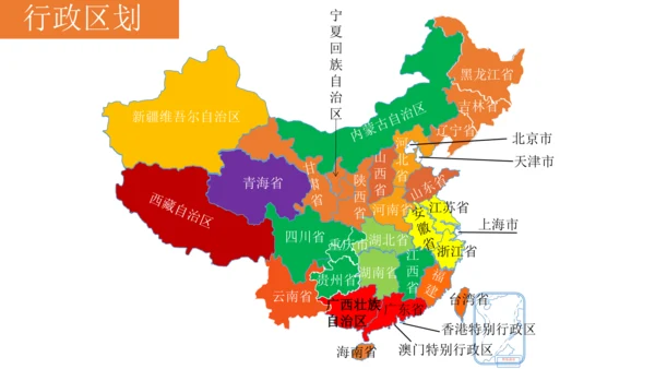 人文地理下册 第四单元 中国各族人民的家园 第一课 国土与人民 课件