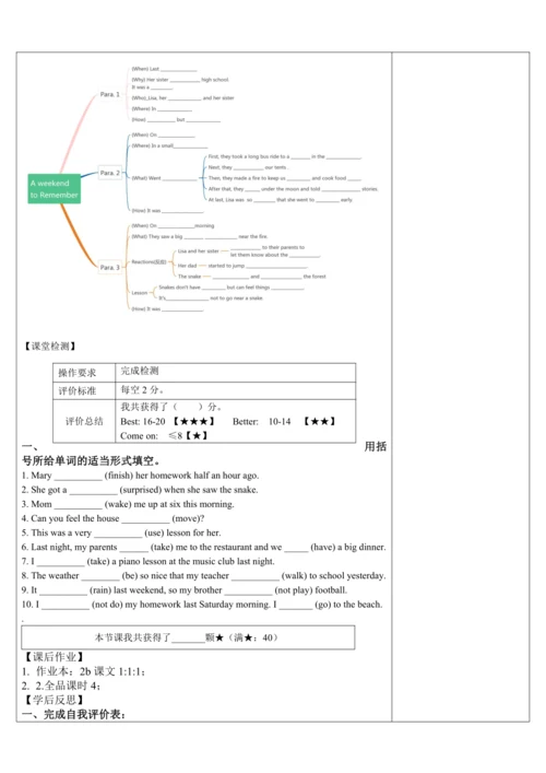 Unit 12 What did you do last weekend？第四课时 阅读课 Sect