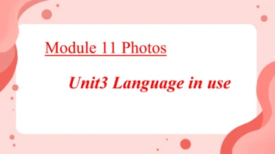Module 11 Photos Unit 3 Language in use