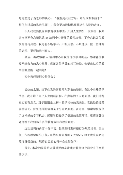 初中教师培训心得体会.docx