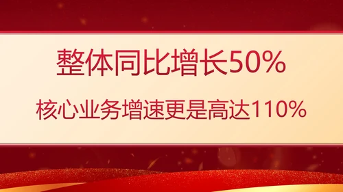 红色奢华喜庆奖杯战报汇报PPT模板