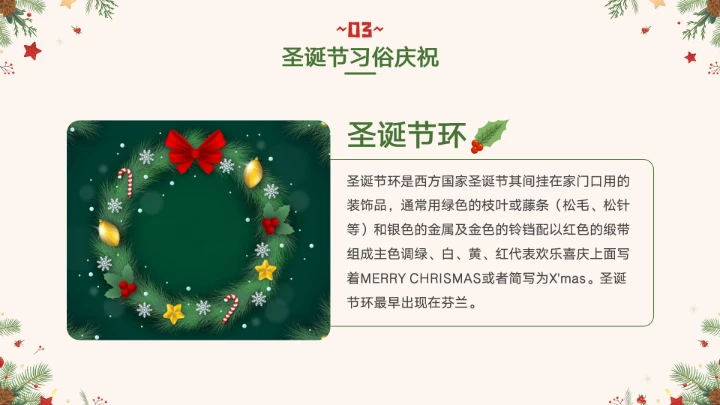 圣诞节节日介绍PPT