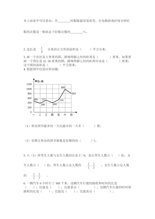 2022六年级上册数学期末测试卷附完整答案【全国通用】.docx