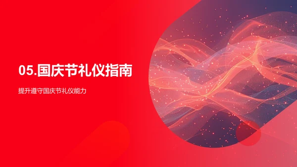 国庆节文化礼仪讲座PPT模板