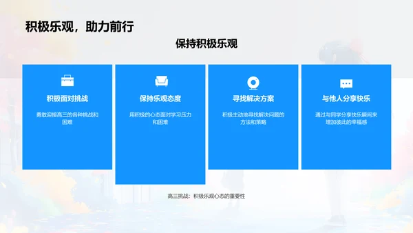 高三生活学习总结PPT模板
