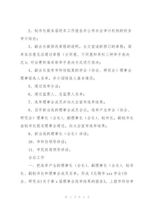 某协会换届大会议程.docx