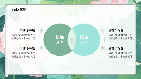 绿色荷叶小清新风大学生个人求职简历PPT模板