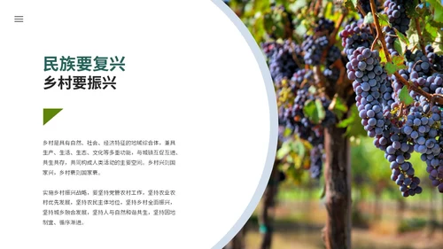 实拍笔刷风格美丽乡村农业介绍新时代农业农村现代化ppt模板