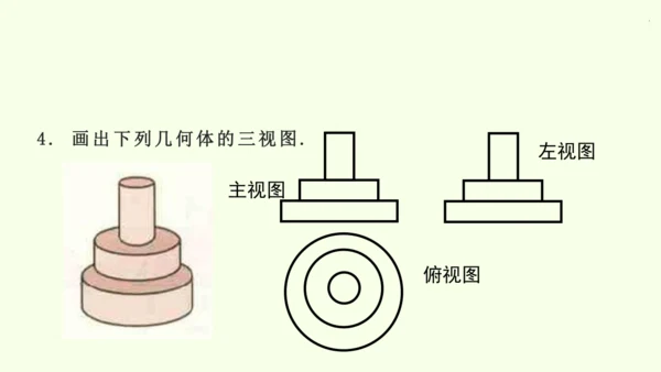 人教版数学九年级下册29.2 第1课时 几何体的三视图课件（32张PPT)