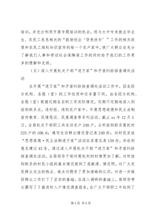 人事和劳保局挂钩扶贫工作总结.docx