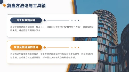 灰橙色简约风项目总结内部复盘会PPT模板