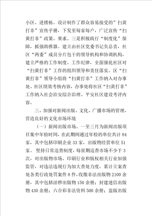 文广新局文化监督执法工作总结