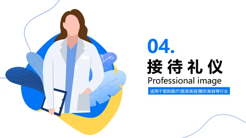 医美机构，职业礼仪培训PPT模板