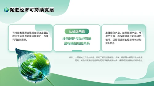绿色清新风环保与可持续发展PPT模板