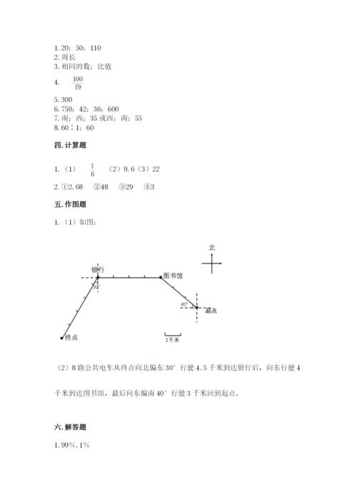 小学数学六年级上册期末卷含答案（黄金题型）.docx