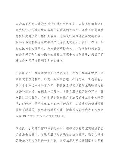 党支部书记抓党建项目立项书.docx