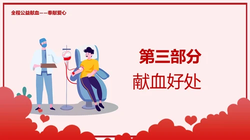 无偿献血世界献血日公益PPT模板