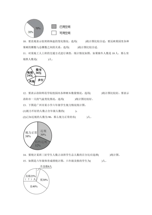 【暑期预习衔接】第七单元扇形统计图（讲义）-2024-2025学年小学数学六年级上册人教版