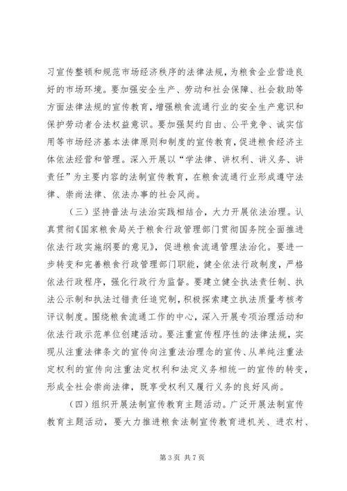 粮食系统五五普法宣传教育规划 (4).docx